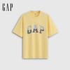 Gap Унисекс Свободная футболка с коротким рукавом и принтом логотипа