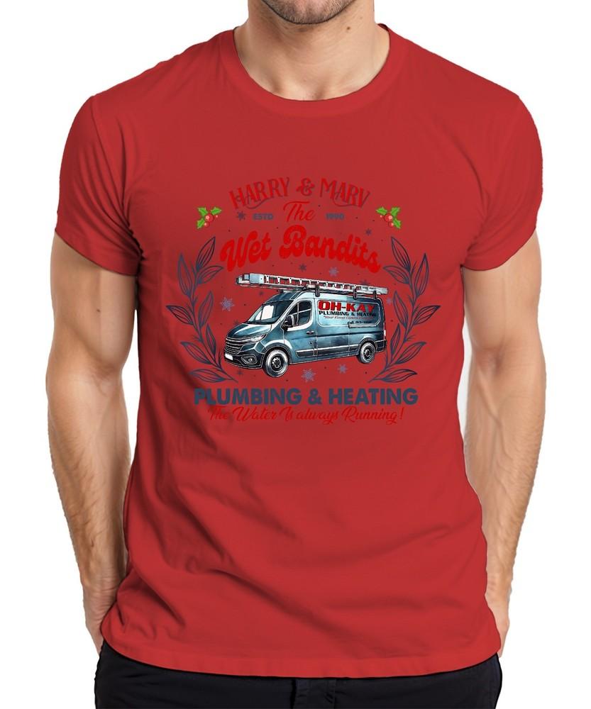 Harry Marv Wet Bandits Plumbing Heating Christmas Xmas Unisexs T