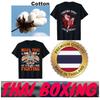 Tiger Muay Thai T-Shirt Kick Boxing 3D Print Vintage Quick Dry Men Women Unisex Short Sleeve Round Neck MMA Mix Martial Art Cotton