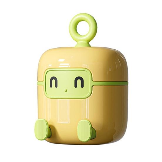 Многоразовый моющийся липкий ролик для удаления ворса Экологичный удалитель шерсти домашних животных Дизайн робота 2-в-1 Портативная щетка для удаления ворса Быстросохнущий дорожный очиститель