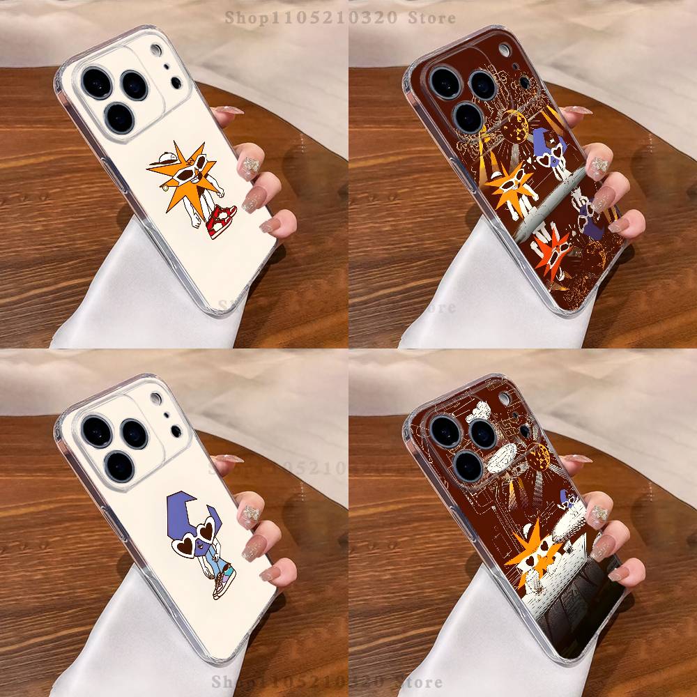 M-Mora E-Estrella Чехол для телефона iPhone17 16 15 14 13 12 11 Pro Max Plus Mini Прозрачный Полностью Задняя Крышка Силиконовый Мягкий Чехол
