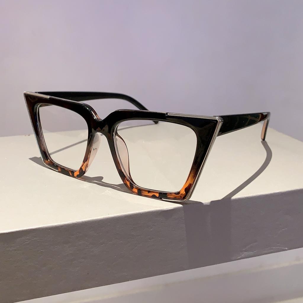 Винтажные очки оверсайз Женская мода Кошачий глаз Блокировка синего света Очки Шикарный конфетный цвет Очки без диоптрий