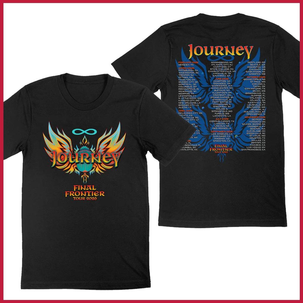 HOT SALE - Journey Final Frontier Tour 2026 Merch T-Shirt Remake Gildan for fans
