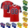 Custom Football Jerseys Personalized Printed Team Name & Number Sports Uniform For Men Women Youth