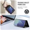 Applicable to Samsung Z Flip7 mobile phone leather case New Z FLIP7 folding mobile phone case diagonal span card protective case