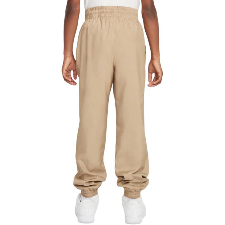 Подростковые трикотажные спортивные штаны Nike Club Parachute Бежевый/Белый HF8141-297