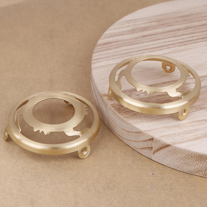 1 шт. патрон для лампы из латуни с тремя отверстиями, кольцо E27 E14, винтовой абажур, фиксированное кольцо, держатель абажура и разъем