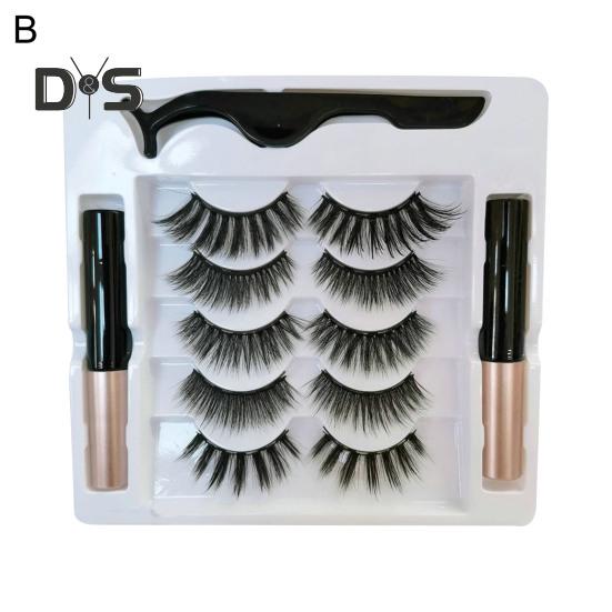 1 набор магнитных ресниц с пинцетом для подводки глаз, естественно выглядящие магнитные накладные ресницы с аппликатором, инструменты для макияжа глаз для женщин и девочек