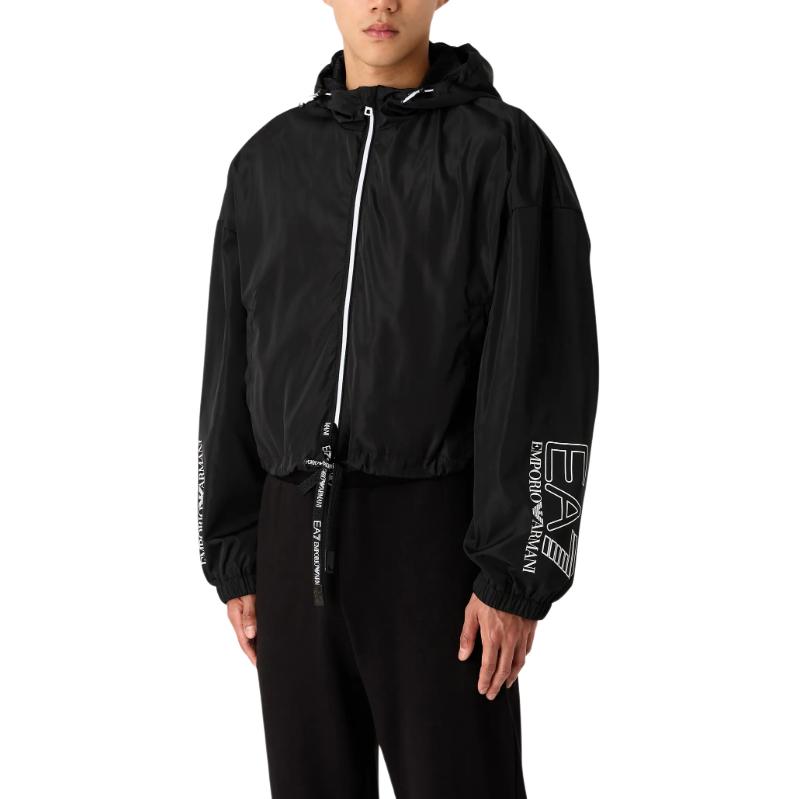 EMPORIO ARMANI EA7 SS24 Jackets & Coats Unisex Black 3DUB01-PNFNZ-1200