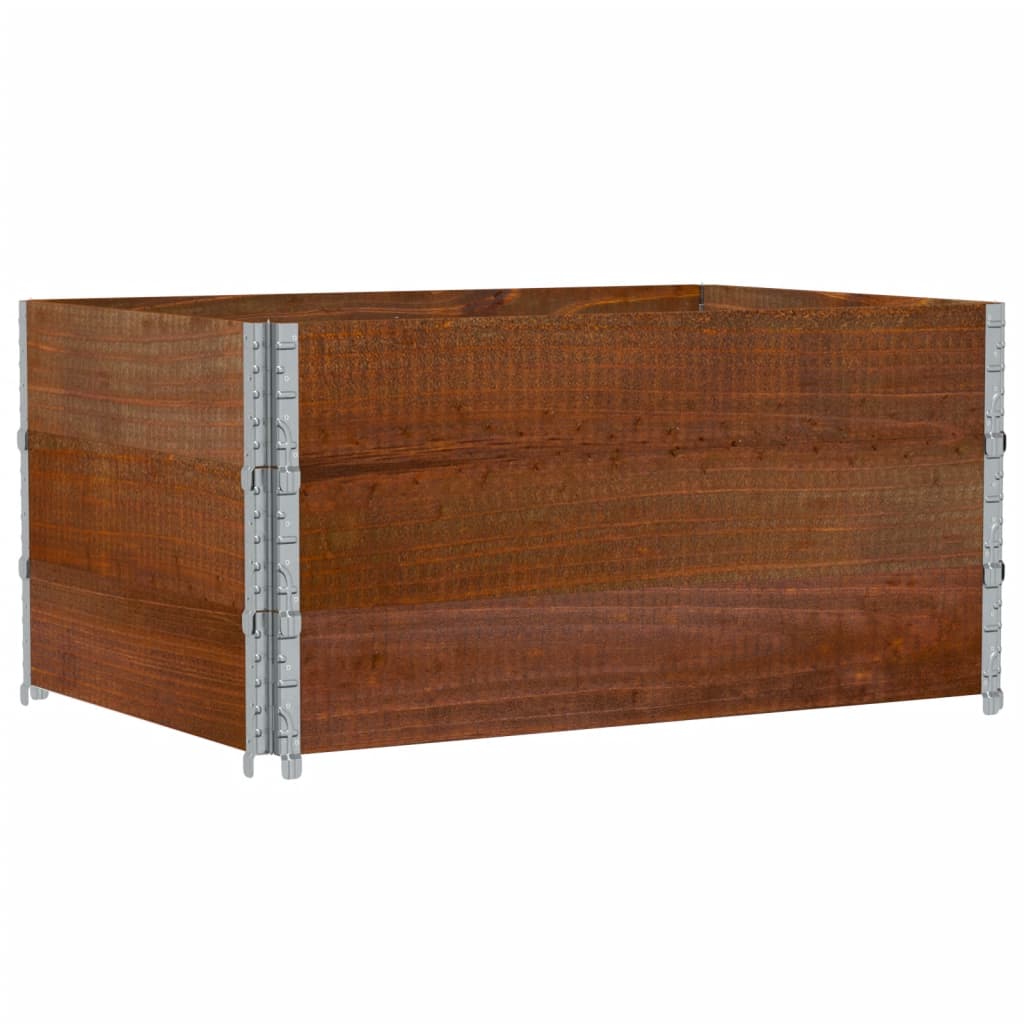 Plant Box Brown 120x80 cm Solid Pine Wood