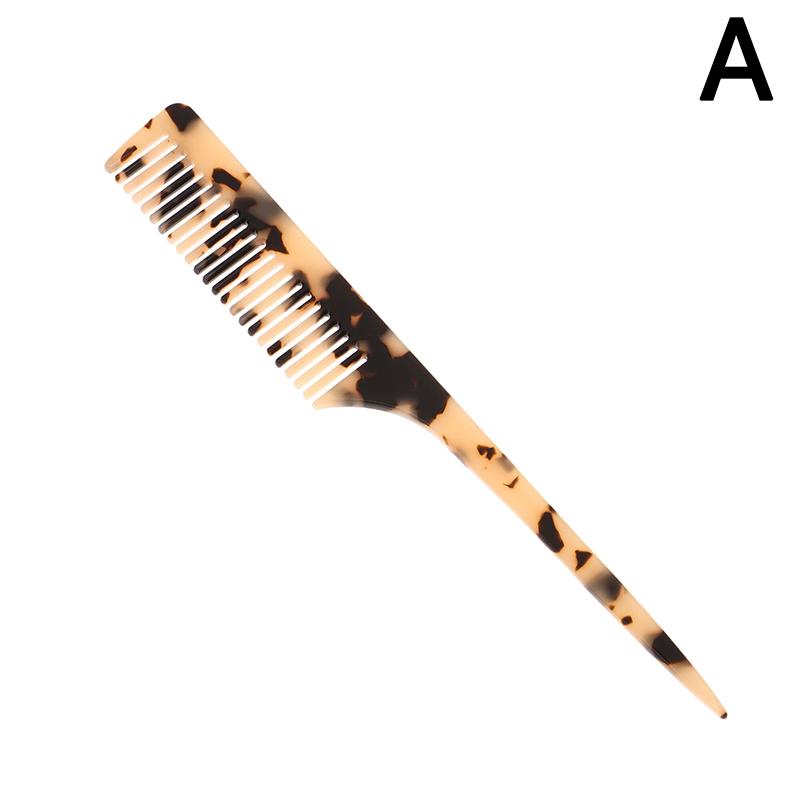 Высококачественный ацетатный корейский стиль, простая мраморная текстура, длинная ручка, заостренный хвост, антистатическая парикмахерская расческа