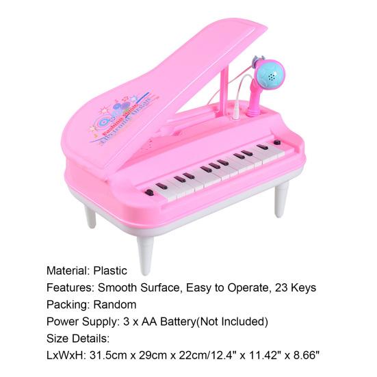 1 набор из 23 клавиш, креативный очаровательный динамик с чистым звуком, гладкие края, интерактивный электронный орган для родителей и детей, игрушка для подарков