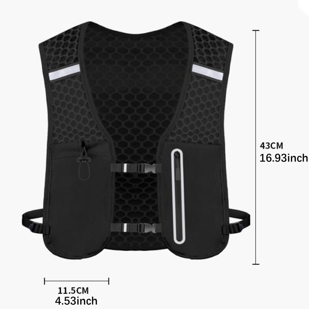 Гидратационный жилет, водный рюкзак для мужчин и женщин, с держателем для телефона, вместимость 2 л