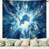 Detroit Lions Wall Tapestry Aesthetic Wall Hanging Printed Fabric Blanket Decorative Tapestries for Bedroom Living Room Home Decor