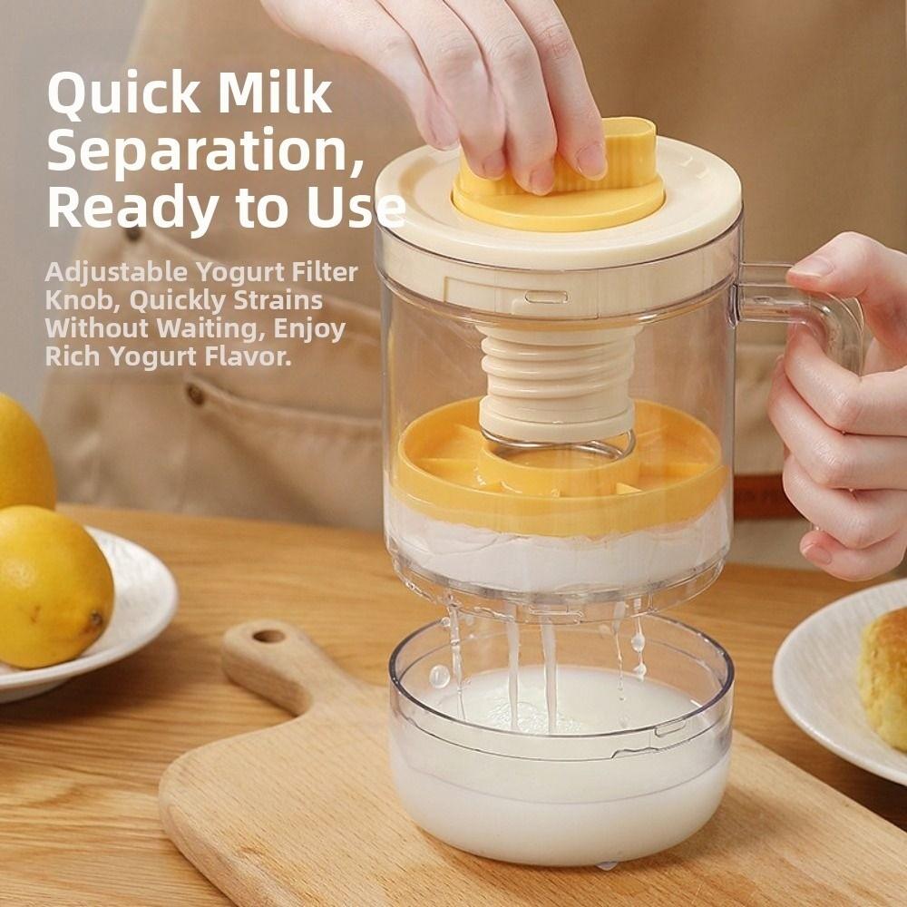 Новый самодельный фильтр для йогурта, роторный дренажный фильтр для кофе со сверхтонкой сеткой, многоразовый сепаратор сыворотки, греческий йогурт