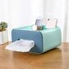Creative Multifu Plastic Tissue Box Remote Control Storage Tissue Boxs Dustproof Tissue Can Desktop Cosmetic Storage Organizer
