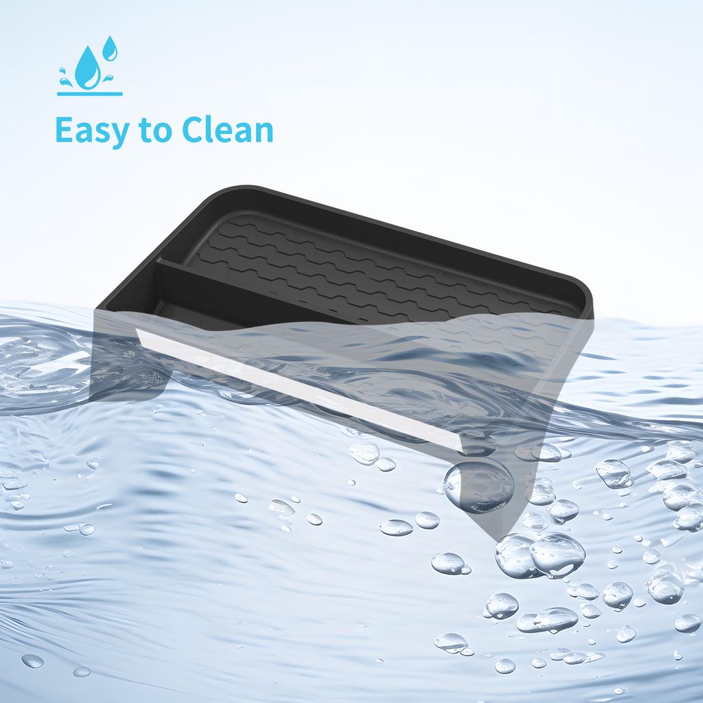 LHD для BYD Shark 2024 2025 Автомобильный лоток для хранения на приборной панели Экран дисплея Задний ящик для хранения Лоток Органайзер Аксессуары Черный