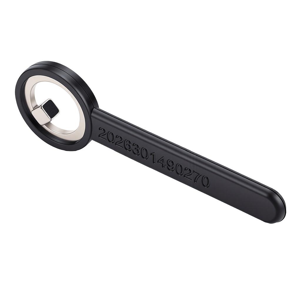 Ring Shaped Nail Magnet Strong Magnetic Hollow Circular Nail Magnet with Silicone Cover Handle Round Magnet Black