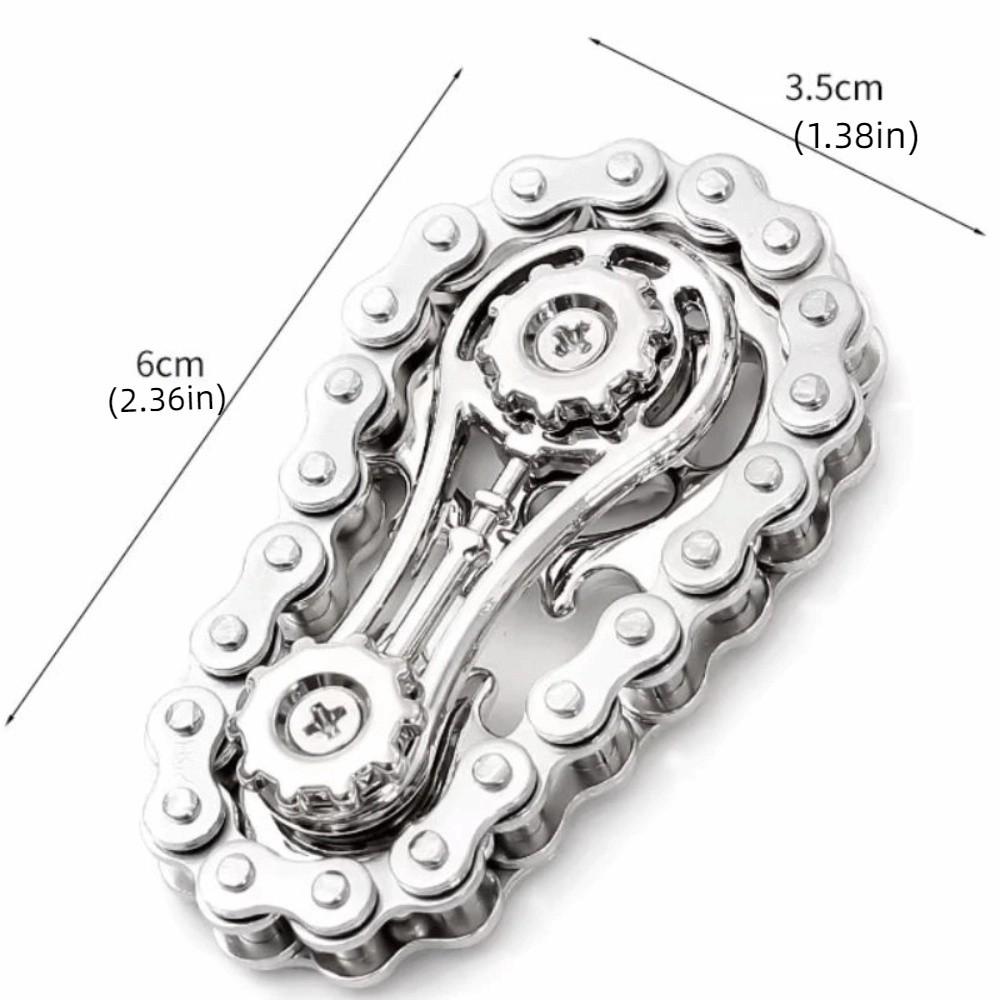 Fingertip Sprocket Sprockets Fingertip Gyro Spinning Top Wheel Gear Chain Gyroscope  Adult