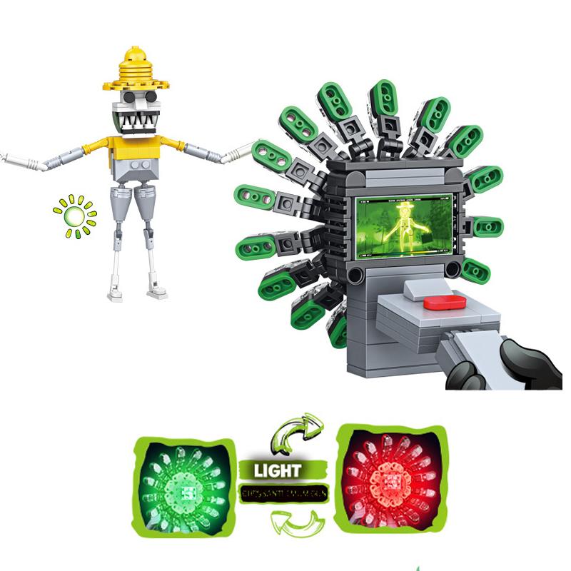 MOC Horror Game Zoonomaly Building Blocks Monster Brick Anime Cat Elephant Koala Monkey Bricks Toy для детей Подарок на день рождения