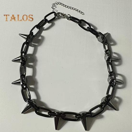 Spike Choker for Women Men Goth Punk Necklace Metal Spike Chain Choker Rock Night Club Rivet Jewelry