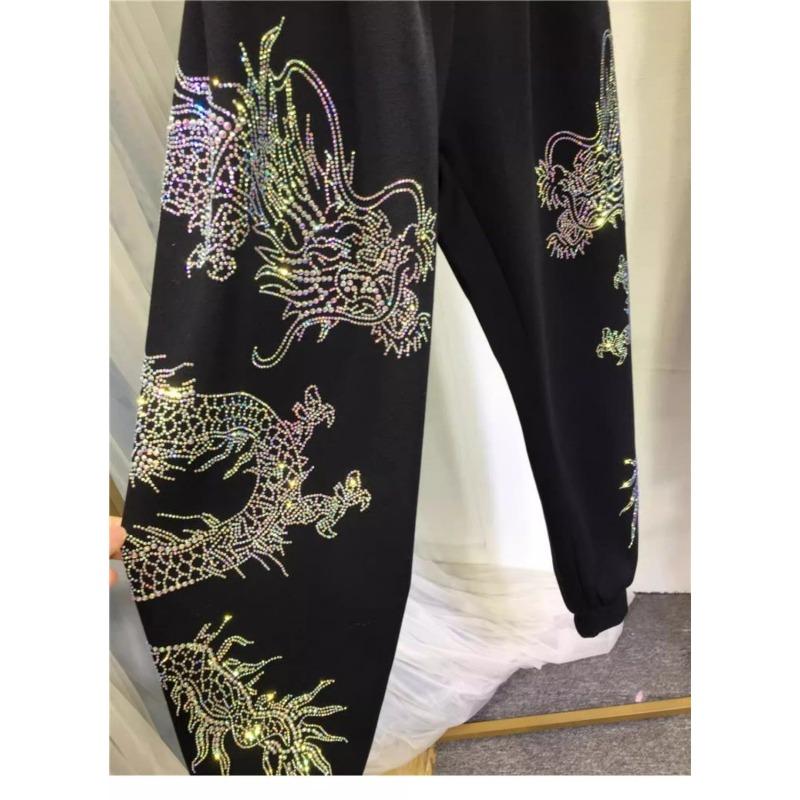 Большие размеры женские новые флисовые толстые брюки Hot Drill модные повседневные брюки