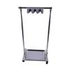 Mop and Broom Holder Organizer Stainless Steel Movable Floor Standing Cleaning Tool Cart Storage