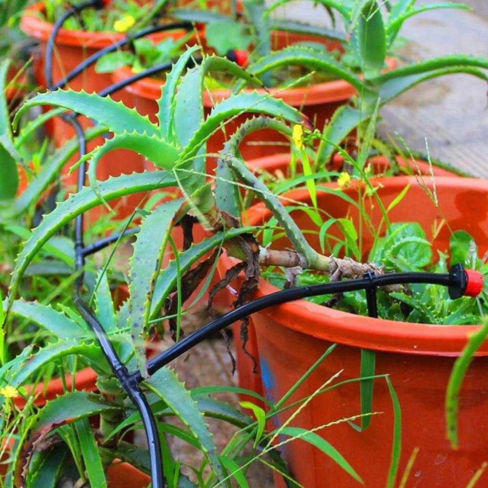 Capillary Connector & Support for Drip Irrigation Sprinkler - PE Pipe PVC Double/Single Hook Emitter Plug Accessory