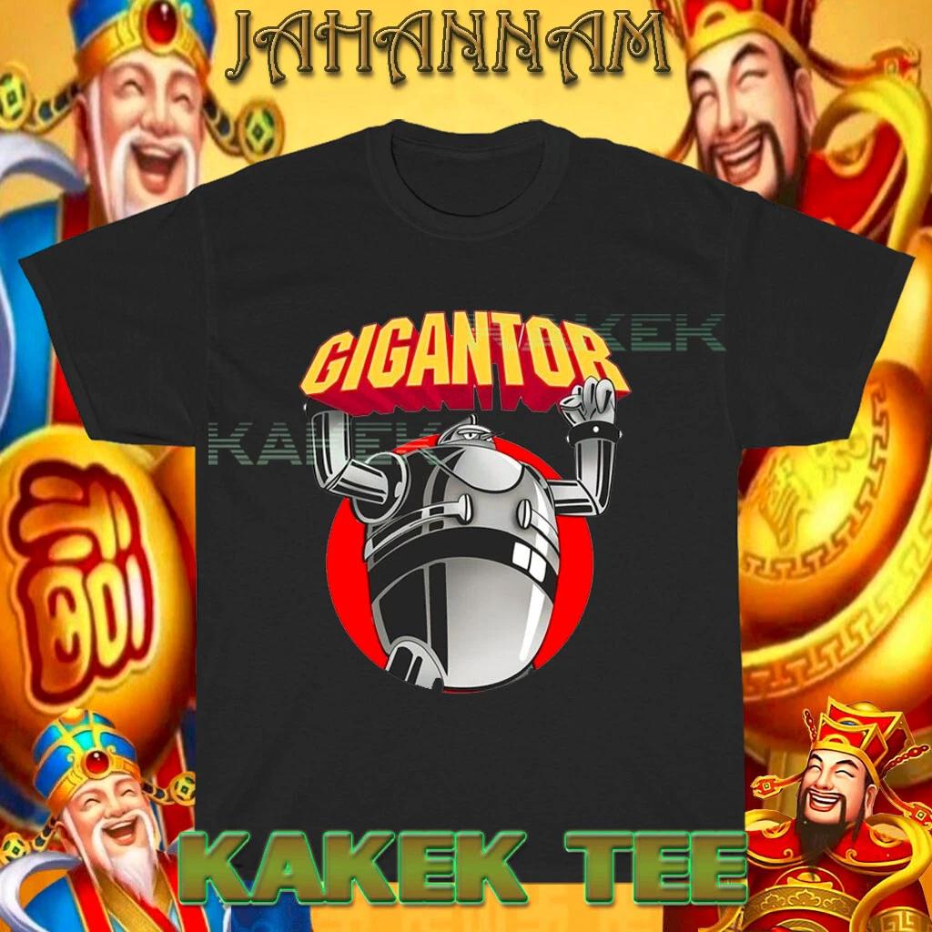 New Shirt Gigantor Robot Cartoon Logo American T shirt Funny Size S to 5XL