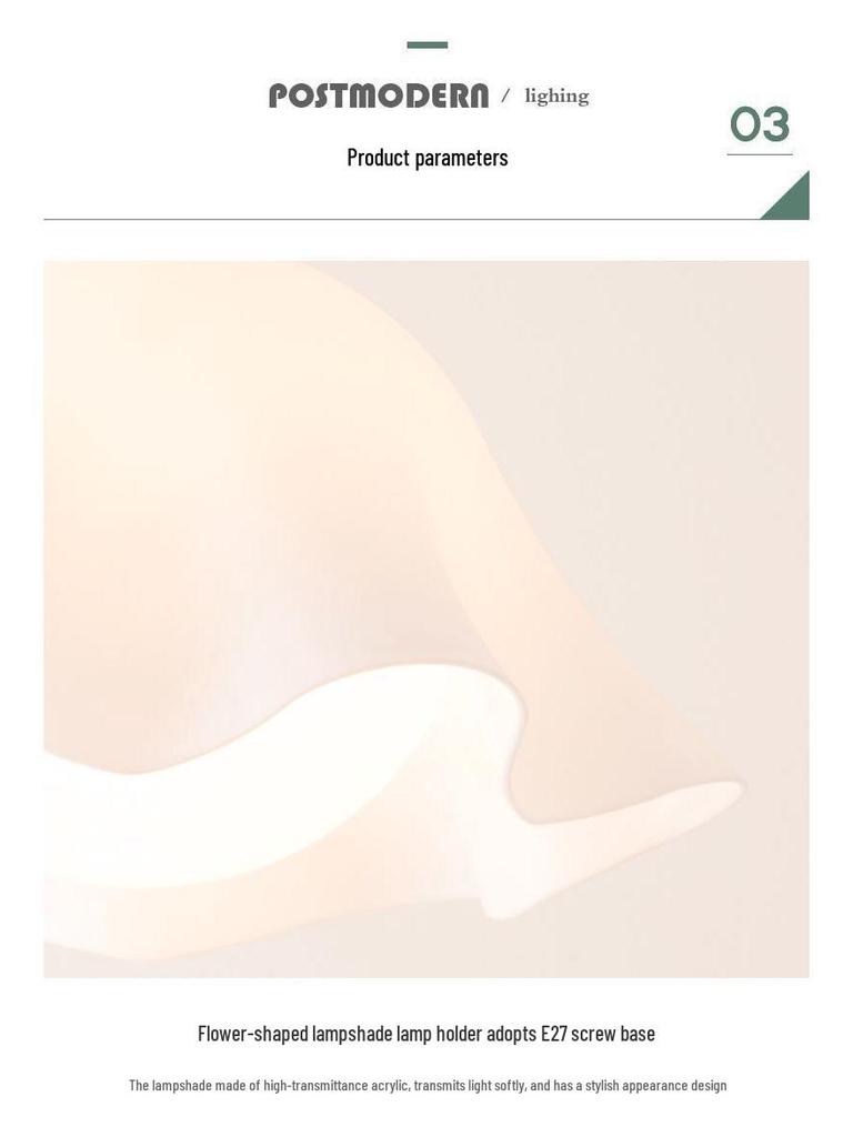 Modern Minimalist Energy-Saving Eye-Friendly Petal Floor Lamp for Living Room, Study, Bedroom, and Hotel Decor