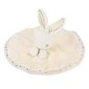 Velvet  Rabbit Placating Blankie Soft Baby Placating Wipes Baby Soothing Towel (Creamy White)