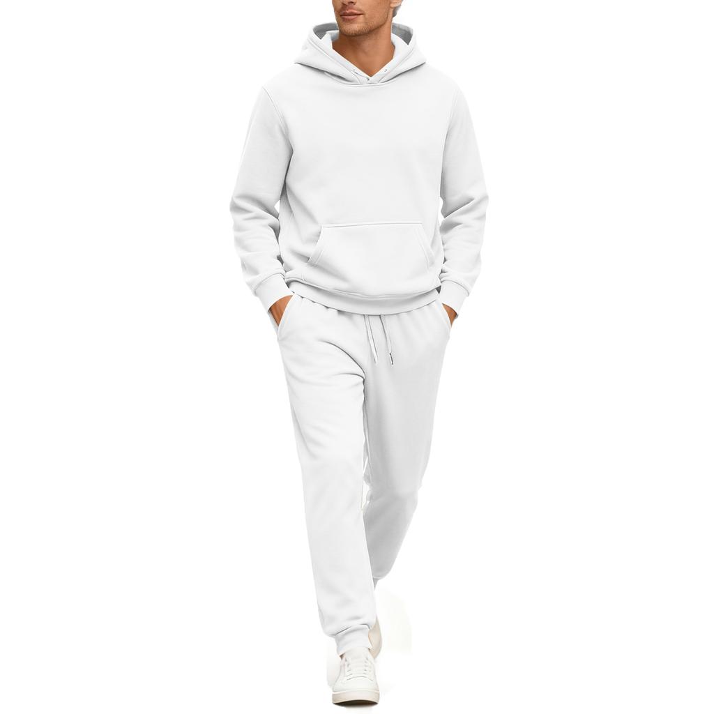 Men's Sweatshirt Suit Men's Solid Color Casual Sports Suit Sweatshirt Suit