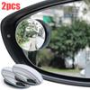 2 шт. Автомобильное зеркало для слепых зон, бескаркасное вспомогательное зеркало заднего вида, автомобильное мотоциклетное универсальное широкоугольное регулируемое маленькое зеркало
