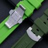 24 мм Мягкий Высококачественный Цветной Резиновый Ремешок для Часов Panerai Черный Зеленый Синий Красный Ремешок Бабочка Спортивный Водонепроницаемый