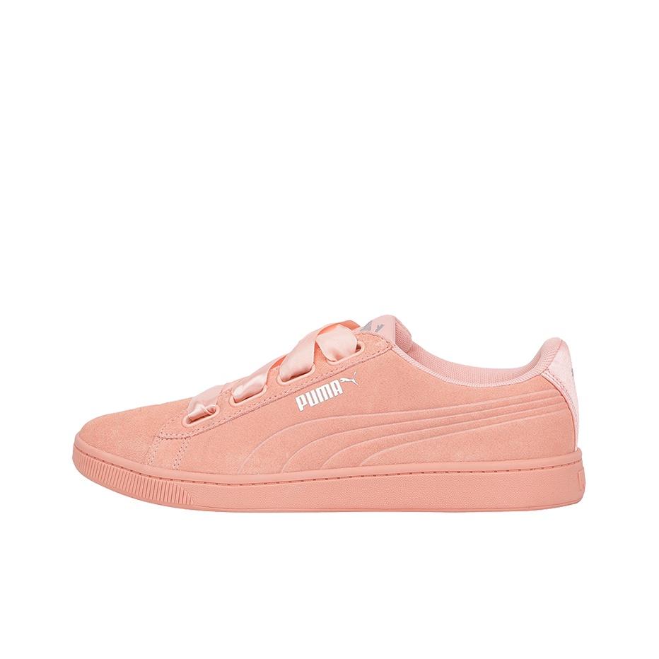 Puma Vikky V2 Ribbon Повседневные Кроссовки Женские Кроссовки Розовые Белые 369726-05