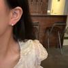 Маленькие и нежные серьги-гвоздики Love из циркония, простая женская индивидуальность, модный темперамент, универсальные, серьги не нужно снимать