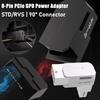 8-контактные адаптерные разъемы PCIe STD/RVS, 90-градусный адаптер питания для видеокарты GPU, угловой разъем питания для настольного ПК, видеокарты NVIDIA AMD