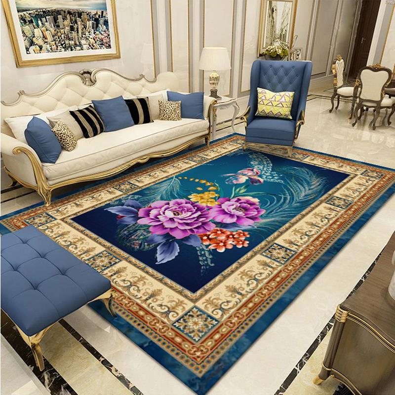 Ретро богемные ковры для гостиной, легкие роскошные ковры, классический ковер для украшения спальни, напольный коврик, большие коврики