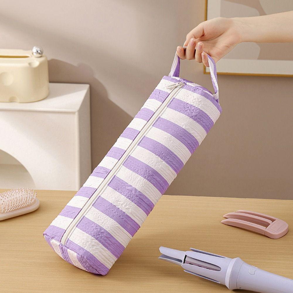 Dustproof Curler Storage Bag Large Capacity Curling Iron Carrying Case Travel Use