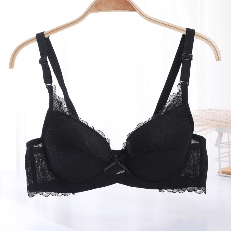 Women's Thin Push-Up Bras - Large Size, No Sponge, Comfortable, Anti-Sagging Design