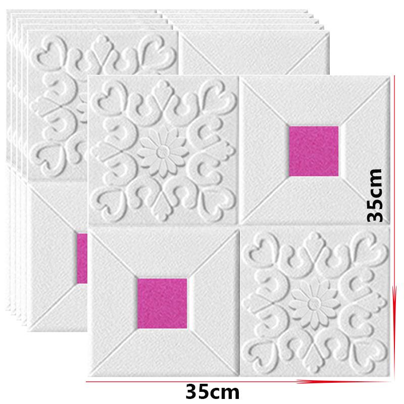 35*35 см 3D наклейки на стену, потолочная панель, декор на крышу, водонепроницаемые самоклеящиеся пенопластовые обои для гостиной, кухни, ТВ-фон