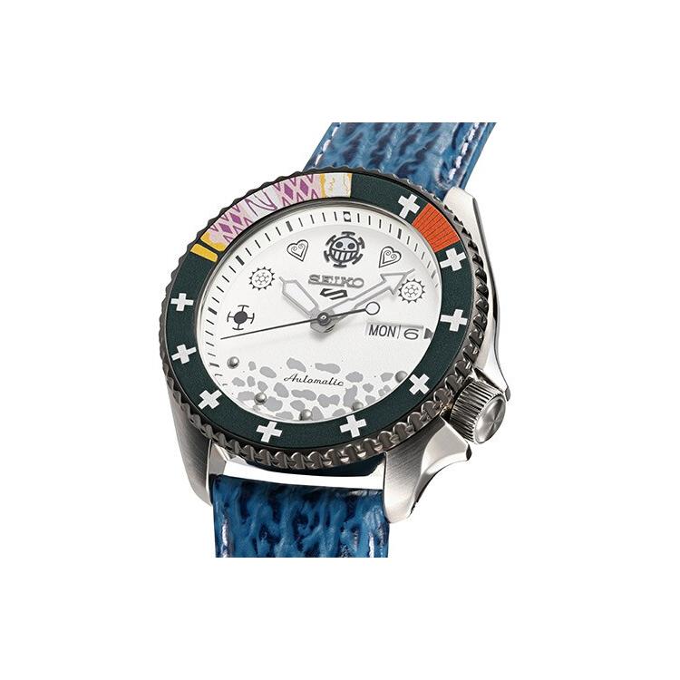 Seiko Мужские часы с механическим механизмом, стальной ремешок, белый циферблат SRPG99K1
