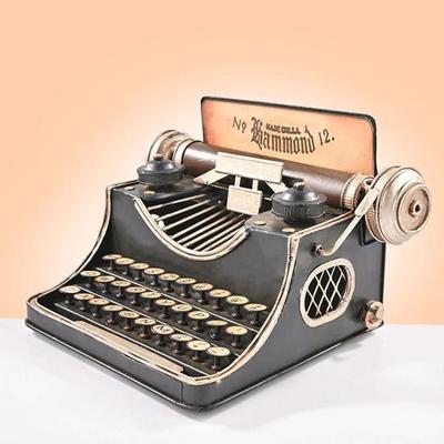 Декоративная модель пишущей машинки для домашнего офиса или учебного стола в стиле ретро, идеальный подарок