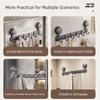 Punch Free Suction Cup Hooks Aluminum Alloy Bathroom Clothes Hooks Creative Towel Key Hangers  Door