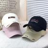 Fashion Hat New Light Color English Alphabet Soft Top Cap Brim Embroidery Versatile Casual Japanese Baseball Cap Spring Summer