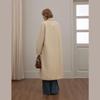 unifree Korean Style Wool-Look Long Overcoat