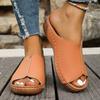 Fashion Plus Size 2025 Summer Open Toe Women’s Slippers Outdoor Casual Platform Wedges Sandals for Daily Comfortable Beach Slippers