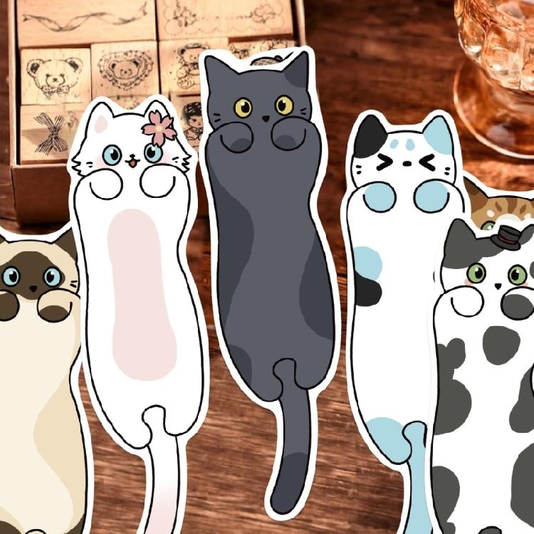 30 шт. Закладки в форме котят Бумажные закладки Маркер для страниц книги Портативное средство для чтения для любителя книг Учителя Студента