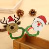 Christmas Tree Old Man Plastic Glasses Frame Christmas Ornament Sequined Glasses Adult Children Dress Up Props