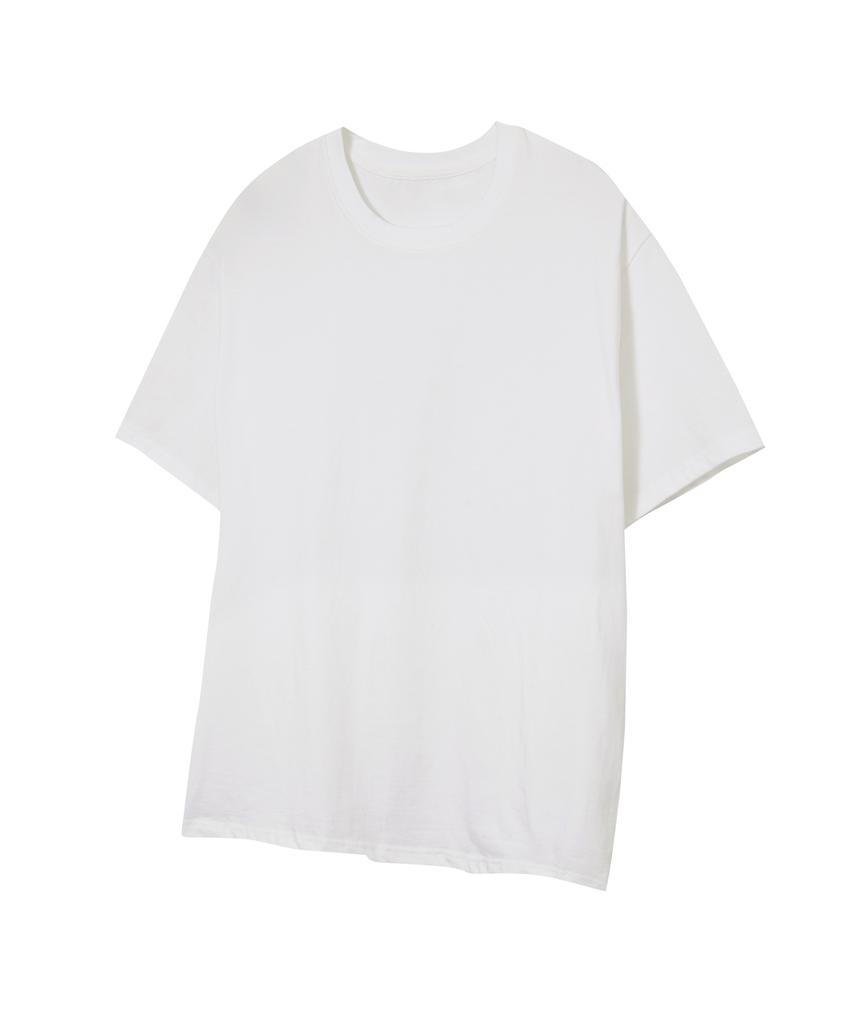 STANDARDERROR 87-Stan312 Basic Cotton Crew Neck Short Sleeve T-Shirt (10 Colors) (Type B)